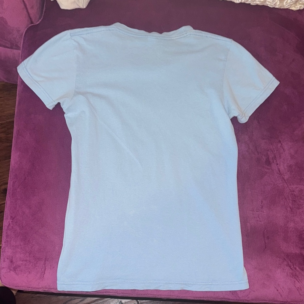 American Apparel The Hold Steady concert merch light blue Graphic T-Shirt Small - Picture 5 of 7